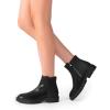 imageDREAM PAIRS Womens Low Heel Chelsea Ankle Boots Fashion Slip On Elastic Fall Booties ShoesBlack1