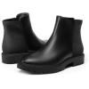 imageDREAM PAIRS Womens Low Heel Chelsea Ankle Boots Fashion Slip On Elastic Fall Booties ShoesBlack1