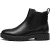 imageDREAM PAIRS Womens Low Heel Chelsea Ankle Boots Fashion Slip On Elastic Fall Booties ShoesBlackPu