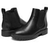 imageDREAM PAIRS Womens Low Heel Chelsea Ankle Boots Fashion Slip On Elastic Fall Booties ShoesBlackPu
