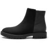 imageDREAM PAIRS Womens Low Heel Chelsea Ankle Boots Fashion Slip On Elastic Fall Booties ShoesBlacksuede