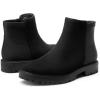 imageDREAM PAIRS Womens Low Heel Chelsea Ankle Boots Fashion Slip On Elastic Fall Booties ShoesBlacksuede