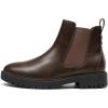 imageDREAM PAIRS Womens Low Heel Chelsea Ankle Boots Fashion Slip On Elastic Fall Booties ShoesBrownPu