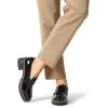 imageDREAM PAIRS Womens Platform Chunky Heeled Loafers Womens Business Casual ShoesBlack Pat