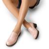 imageDREAM PAIRS Womens Platform Chunky Heeled Loafers Womens Business Casual ShoesPink Pat