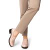 imageDREAM PAIRS Womens Platform Chunky Heeled Loafers Womens Business Casual ShoesPink Pat