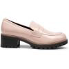 imageDREAM PAIRS Womens Platform Chunky Heeled Loafers Womens Business Casual ShoesPink Pat