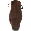 imageDREAM PAIRS Womens Wedge Boots Casual Fashion Lace Up Low Heel Ankle Booties ShoesBrown