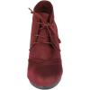 imageDREAM PAIRS Womens Wedge Boots Casual Fashion Lace Up Low Heel Ankle Booties ShoesBurgundy
