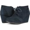 imageDREAM PAIRS Womens Wedge Boots Casual Fashion Lace Up Low Heel Ankle Booties ShoesTomsonnavy