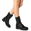 imageDREAM PAIRS Womens Winter Lace up Mid Calf Combat Riding Military BootsBlack