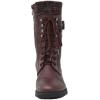 imageDREAM PAIRS Womens Winter Lace up Mid Calf Combat Riding Military BootsBurgundy