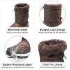 imageDREAM PAIRS Womens Winter Snow Boots Waterproof Lightweight Warm Fashion Janara Mid Calf BootBrown