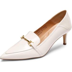 imageDREAM PAIRS Womens Heels Pointed Toe Kitten Heels Pump Shoes Whitepu  10 SDPU2313W