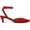imageDREAM PAIRS Kitten Heels for Women Low Heel Dress Shoes Wedding Dress Closed Toe Pump ShoesFireRed