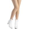 imageDREAM PAIRS Womens Chunky Heel Ankle Booties Pointed Toe Short BootsWhitePu3