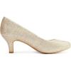 imageDREAM PAIRS Womens Dress Comfortable Low Heel Pump ShoesGold