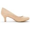 imageDREAM PAIRS Womens Dress Comfortable Low Heel Pump ShoesNudeSuede
