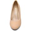 imageDREAM PAIRS Womens Dress Comfortable Low Heel Pump ShoesNudenubuck