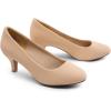 imageDREAM PAIRS Womens Dress Comfortable Low Heel Pump ShoesNudenubuck