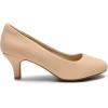 imageDREAM PAIRS Womens Dress Comfortable Low Heel Pump ShoesNudenubuck