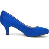 imageDREAM PAIRS Womens Dress Comfortable Low Heel Pump ShoesRoyalBlue