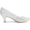 imageDREAM PAIRS Womens Dress Comfortable Low Heel Pump ShoesSilver