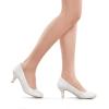 imageDREAM PAIRS Womens Dress Comfortable Low Heel Pump ShoesSilver