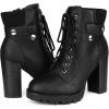 imageDREAM PAIRS Womens Lace up Combat Ankle Boots High Chunky Heel Fashion Heeled Booties ShoesBlack