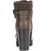 imageDREAM PAIRS Womens Lace up Combat Ankle Boots High Chunky Heel Fashion Heeled Booties ShoesBrown