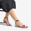 imageDREAM PAIRS Womens Low Wedge Ankle Strap Dress Flats ShoesFloral