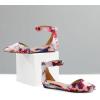 imageDREAM PAIRS Womens Low Wedge Ankle Strap Dress Flats ShoesFloral