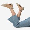 imageDREAM PAIRS Womens Low Wedge Ankle Strap Dress Flats ShoesGoldGlitter
