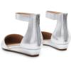 imageDREAM PAIRS Womens Low Wedge Ankle Strap Dress Flats ShoesSilver