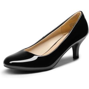 imageDREAM PAIRS Womens Dress Comfortable Low Heel Pump ShoesLuvlyblackpat