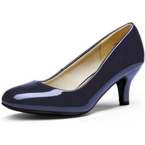imageDREAM PAIRS Womens Dress Comfortable Low Heel Pump ShoesLuvlynavypat