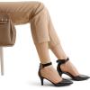 imageDREAM PAIRS Kitten Heel Low Heel for Women Closed Pointed Toe Pumps Wedding Party Sexy Dress Shoes LowpointedBlackPat