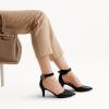 imageDREAM PAIRS Kitten Heel Low Heel for Women Closed Pointed Toe Pumps Wedding Party Sexy Dress Shoes LowpointedBlackPu