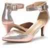 imageDREAM PAIRS Kitten Heel Low Heel for Women Closed Pointed Toe Pumps Wedding Party Sexy Dress Shoes LowpointedChampagne