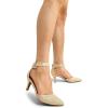 imageDREAM PAIRS Kitten Heel Low Heel for Women Closed Pointed Toe Pumps Wedding Party Sexy Dress Shoes LowpointedGoldGlitter