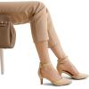 imageDREAM PAIRS Kitten Heel Low Heel for Women Closed Pointed Toe Pumps Wedding Party Sexy Dress Shoes LowpointedNudeSuede