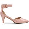 imageDREAM PAIRS Kitten Heel Low Heel for Women Closed Pointed Toe Pumps Wedding Party Sexy Dress Shoes LowpointedPinkPat