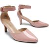 imageDREAM PAIRS Kitten Heel Low Heel for Women Closed Pointed Toe Pumps Wedding Party Sexy Dress Shoes LowpointedPinkPat
