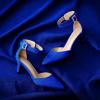 imageDREAM PAIRS Kitten Heel Low Heel for Women Closed Pointed Toe Pumps Wedding Party Sexy Dress Shoes LowpointedRoyalBlue