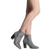 imageDREAM PAIRS Womens Ankle Boots Chunky Block Heel BootiesGreySuede