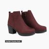 imageDREAM PAIRS Womens Ankle Boots Chunky Heel Platform Fall Heeled Short Booties ShoesBurgundy1
