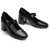 imageDREAM PAIRS Womens ClosedToe PumpsBlack Black Polyurethane