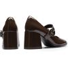 imageDREAM PAIRS Womens ClosedToe PumpsBright Brown