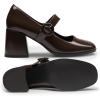 imageDREAM PAIRS Womens ClosedToe PumpsBright Brown