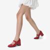 imageDREAM PAIRS Womens ClosedToe PumpsBright Red